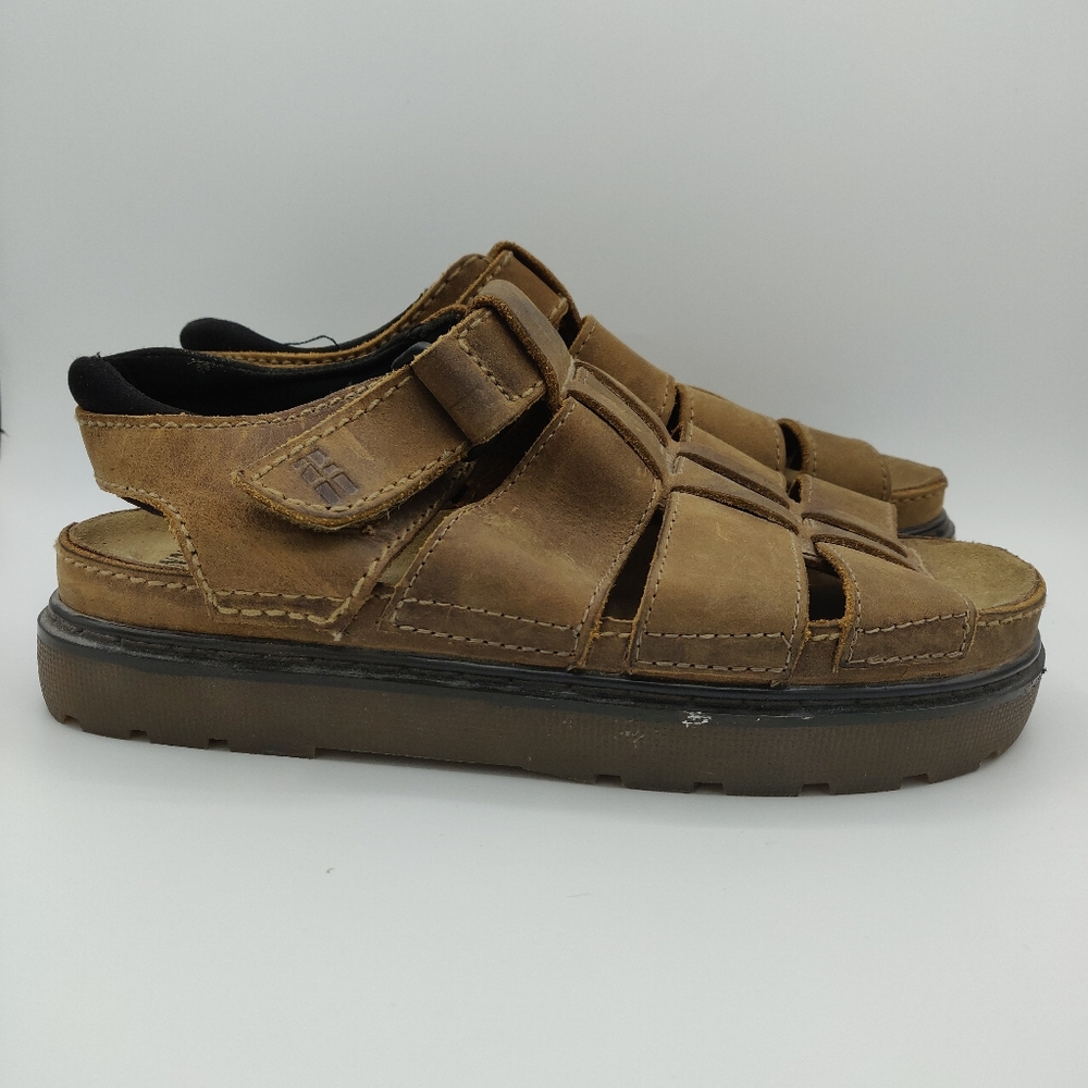 Nunn Bush Leather Ankle Strap Fisherman Sandals